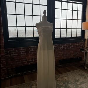 Abercrombie & Fitch Cream Strapless Gown Bride